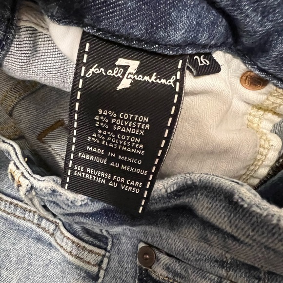 7 For All Mankind High Waist Ankle Skinny Daisy Jeans | Size 26 - Picture 6 of 8